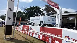 Institute's 1970 VW Kombi pick up during 2019 CBA Concours d'Elegance