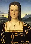 Portrait of Elisabetta Gonzaga, Raphael, c. 1504