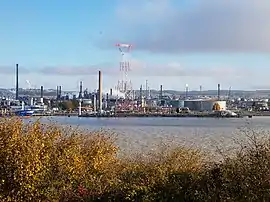 Port-Jérôme-Gravenchon Refinery on the bank of the Seine