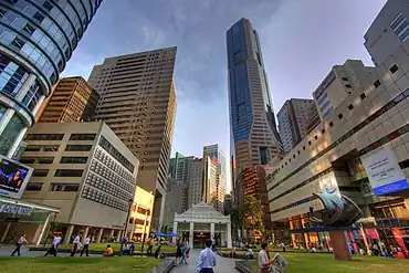 Image 6Centre square of Raffles Place (from Culture of Singapore)