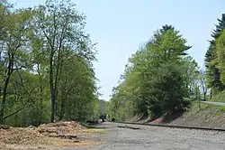 Rail line southeast of Punxsutawney