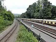 Junction between the Esk Valley Line and North Yorkshire Moors Railway.