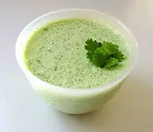 Raita with cucumber and mint