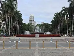 Plaza Rajah Sulayman is the center of Malate, dominated by a statue of Rajah Sulayman