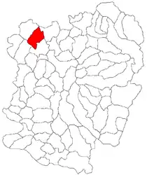 Location in Caraș-Severin County