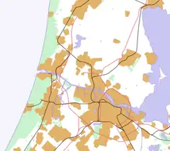 Amsterdam RAI is located in Northern Randstad