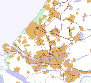 Rotterdam Zuid is located in Southwest Randstad