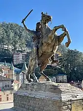 The statue of Rani Lakshmibai, Shimla