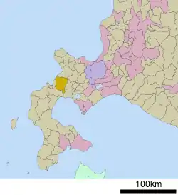 Location of Rankoshi in Hokkaido (Shiribeshi Subprefecture)