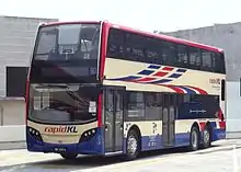 Image 92A Rapid KL Alexander Dennis Enviro500 during a test run in Cheras, Malaysia. (from Double-decker bus)