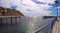 Rapid Bay Old Jetty, viewed from new jetty