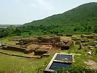 Bases of minor stupas and temples