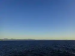 East Cape on the right hand end of the Raukūmara Range