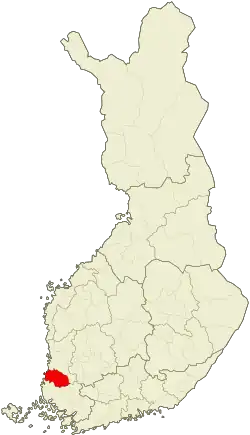 Location of Rauma sub-region