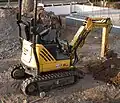 Small mini-excavator.