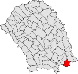 Location in Botoșani County