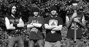 Members of Ravens Creed, from left to right, Rod Boston, Jay Graham, Steve Watson, Al Osta (circa 2012)