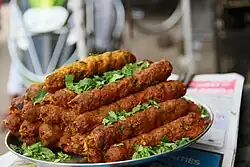 Image 3Ready to eat Kebab on the roadside food joints, in Shivajinagar. (from Culture of Bangalore)