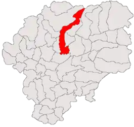 Location in Bistrița-Năsăud County