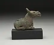 Reclining Bronze Buffalo. 11th-13th century