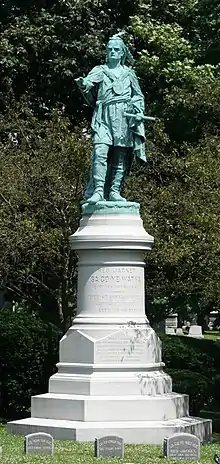 Red Jacket Monument, 1890, Forest Lawn Cemetery in Buffalo, New York.