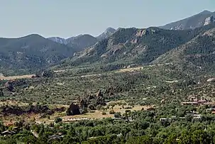 Red Rock Canyon Open Space view from Garden of the Gods