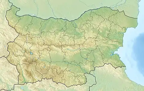 Map showing the location of Orelyak Nature Reserve