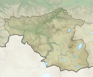 Map showing the location of Nedzvi Managed Reserve