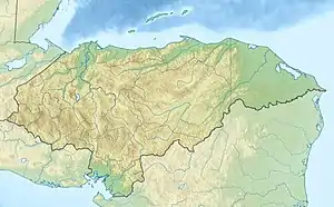 Map showing the location of Capiro Calentura National Park