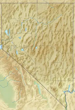 Map showing the location of Ward Charcoal Ovens State Historic Park