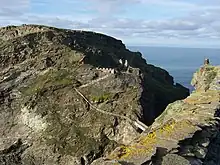 Image 18Remains of Tintagel Castle, according to legend the site of King Arthur's conception (from Culture of Cornwall)