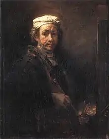 Self Portrait at the Easel, 1660, Louvre Museum