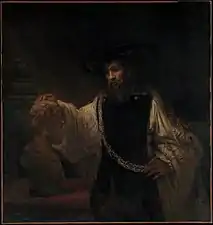 Rembrandt, Aristotle Contemplating the Bust of Homer, 1653