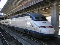 AVE "Alstom"(Renfe Class 100) trainset at Córdoba.