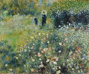 Woman with a Parasol in a Garden, 1875, Thyssen-Bornemisza Museum, Madrid.