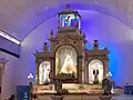 The reredos of the shrine's main altar.