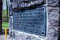 This plaque honors Mary Green who created the cemetery