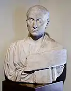 Unidentified Roman bust found in La Majona, Don Benito