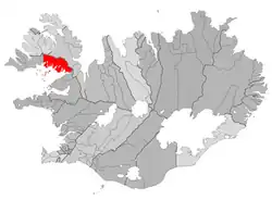 Location of the Municipality of Reykhólahreppur