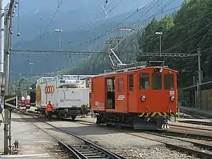 RhB De 2/2 151 in Poschiavo.