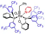 Air stable low-valent d2 rhenium alkylidyne