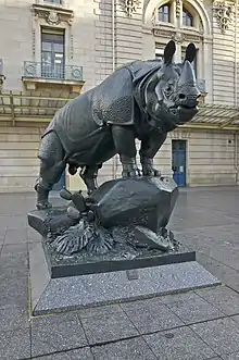 Rhinoceros by Henri Alfred Jacquemart