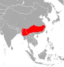 In northeast India, northern Myanmar, and southern China