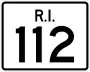 Route 112 marker