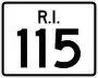 Route 115 marker