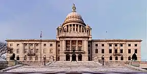 Image 27The Rhode Island State House in Providence boasts the world's fourth largest self-supported marble dome. (from Rhode Island)