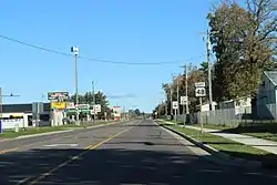 Looking north in Rice Lake on WIS 48