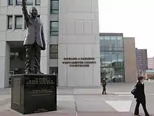 Front plaza of the Westchester County Courthouse