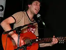 Laviolette performing live in 2008