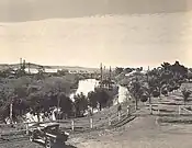 Richmond (now Wilsons) River, Lismore - historical photograph with river traffic (date not known)